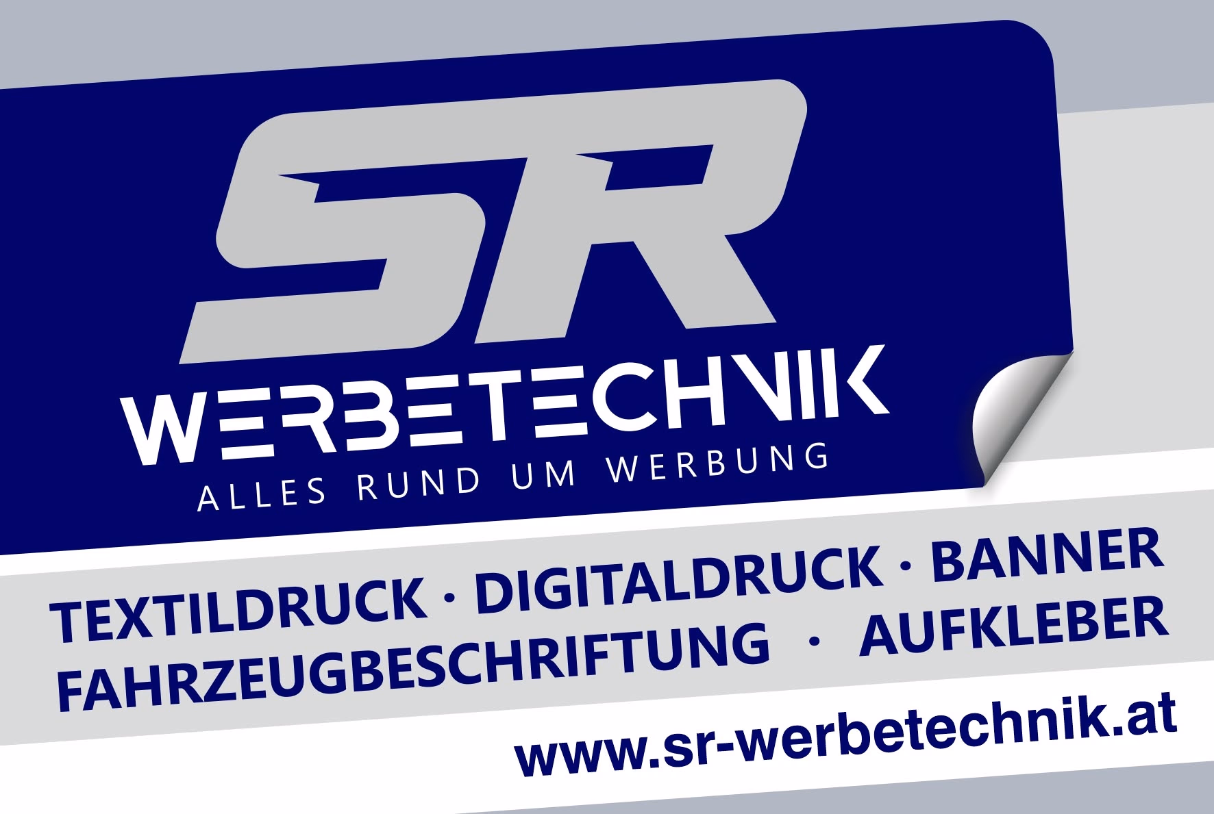SR Werbetechnik – Logo- und Leistungsgrafik